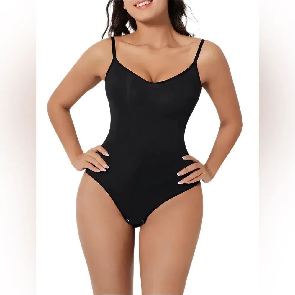 Hey Shape Women’s Black Snatched Sleeveless Sculpting Shapewear Bodysuit XL